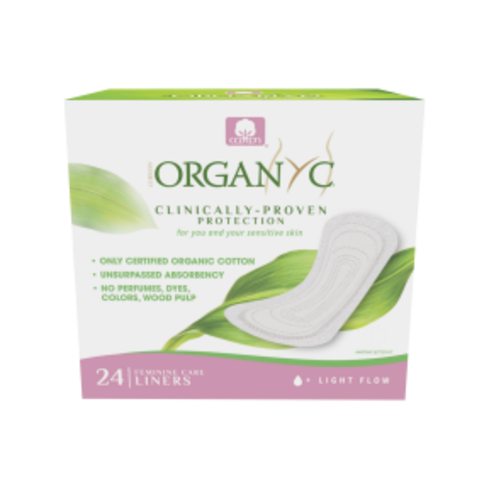 ORGANYC ORGANYC LINERS - LIGHT FLOW 24CT (FOLDED)