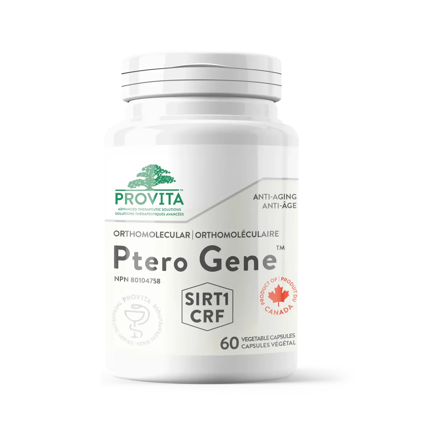 PROVITA PROVITA PTERO GENE (Pterostilbene Complex)60 VEG CAPS
