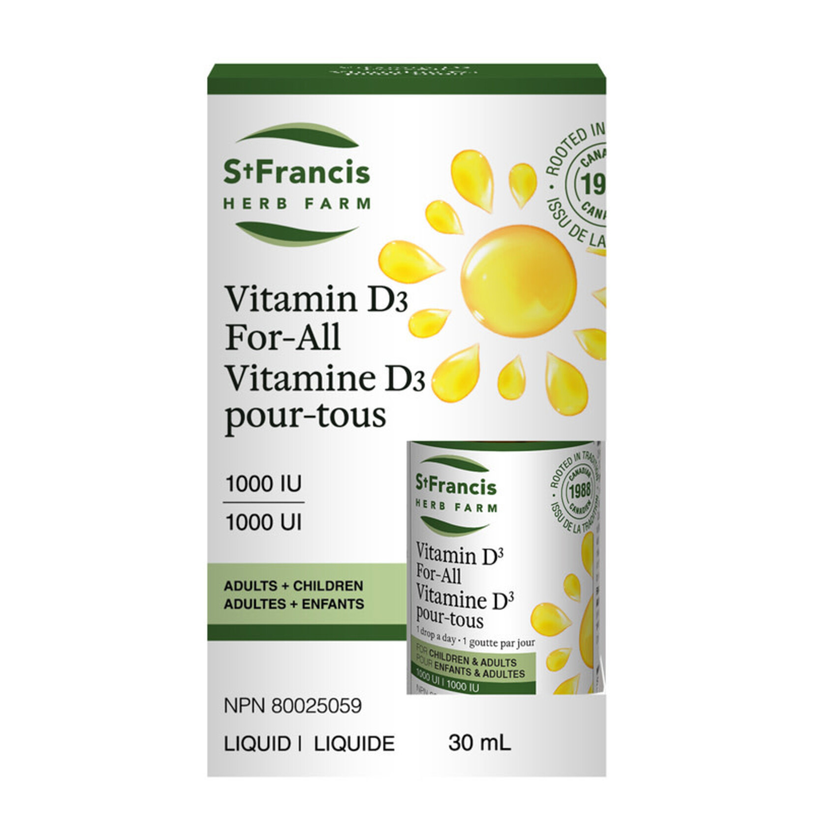 ST FRANCIS ST FRANCIS VITAMIN D FOR ALL 1000IU 30ML