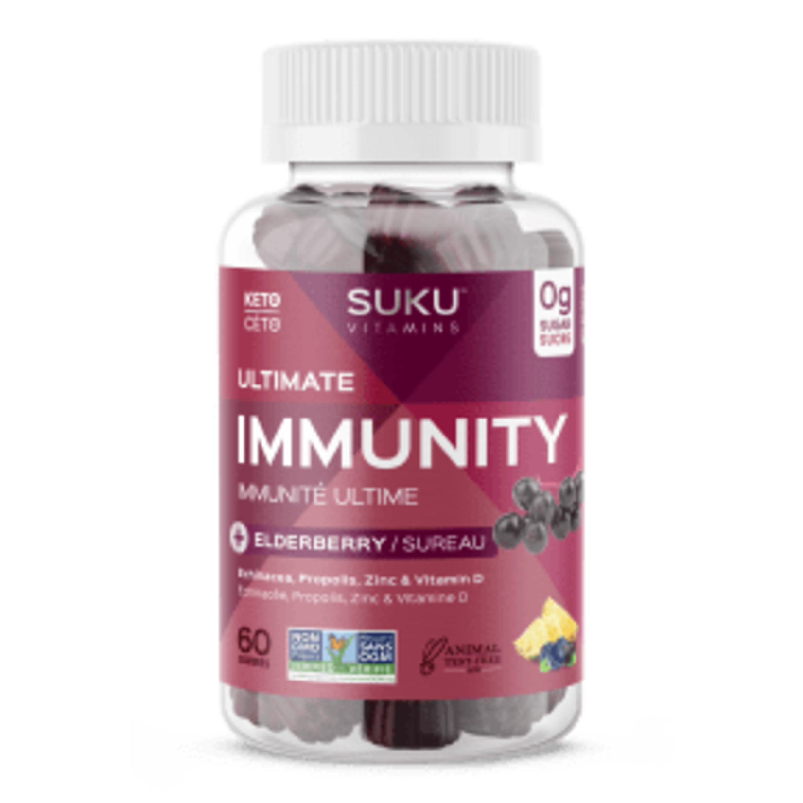 SUKU SUKU ULTIMATE IMMUNITY + ELDERBERRY 60 GUMMIES