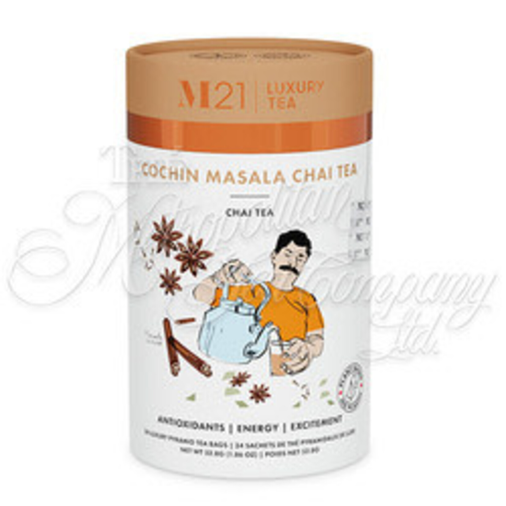 METROPOLITAN TEA METROPOLITAN TEA M21 SERIES COCHIN MASALA CHAI TEA 24 BAGS