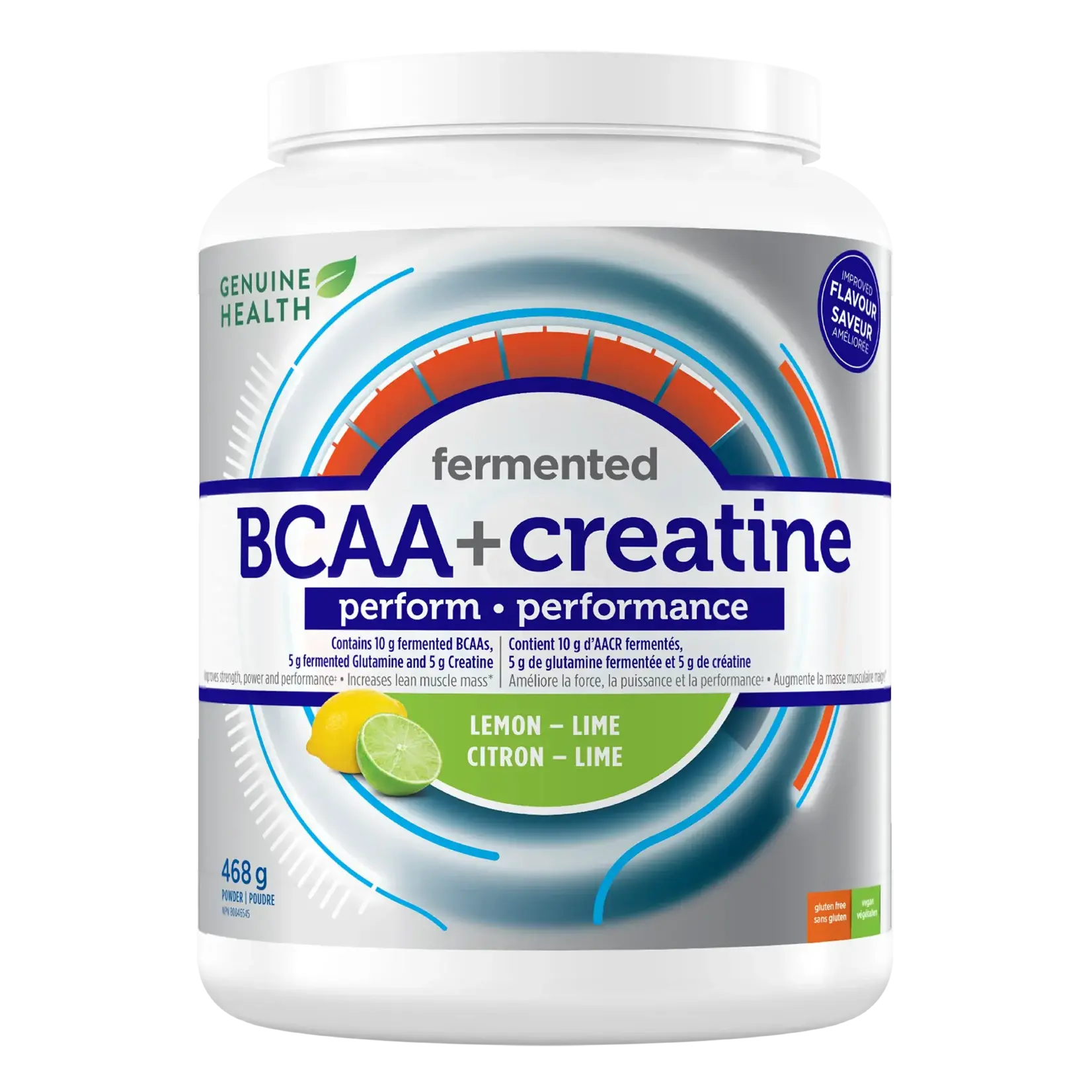GENUINE HEALTH GENUINE HEALTH FERMENTED BCAA + CREATINE POWDER 440G