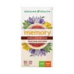 GENUINE HEALTH GENUINE HEALTH SAFFRON MEMORY 60 CAPS