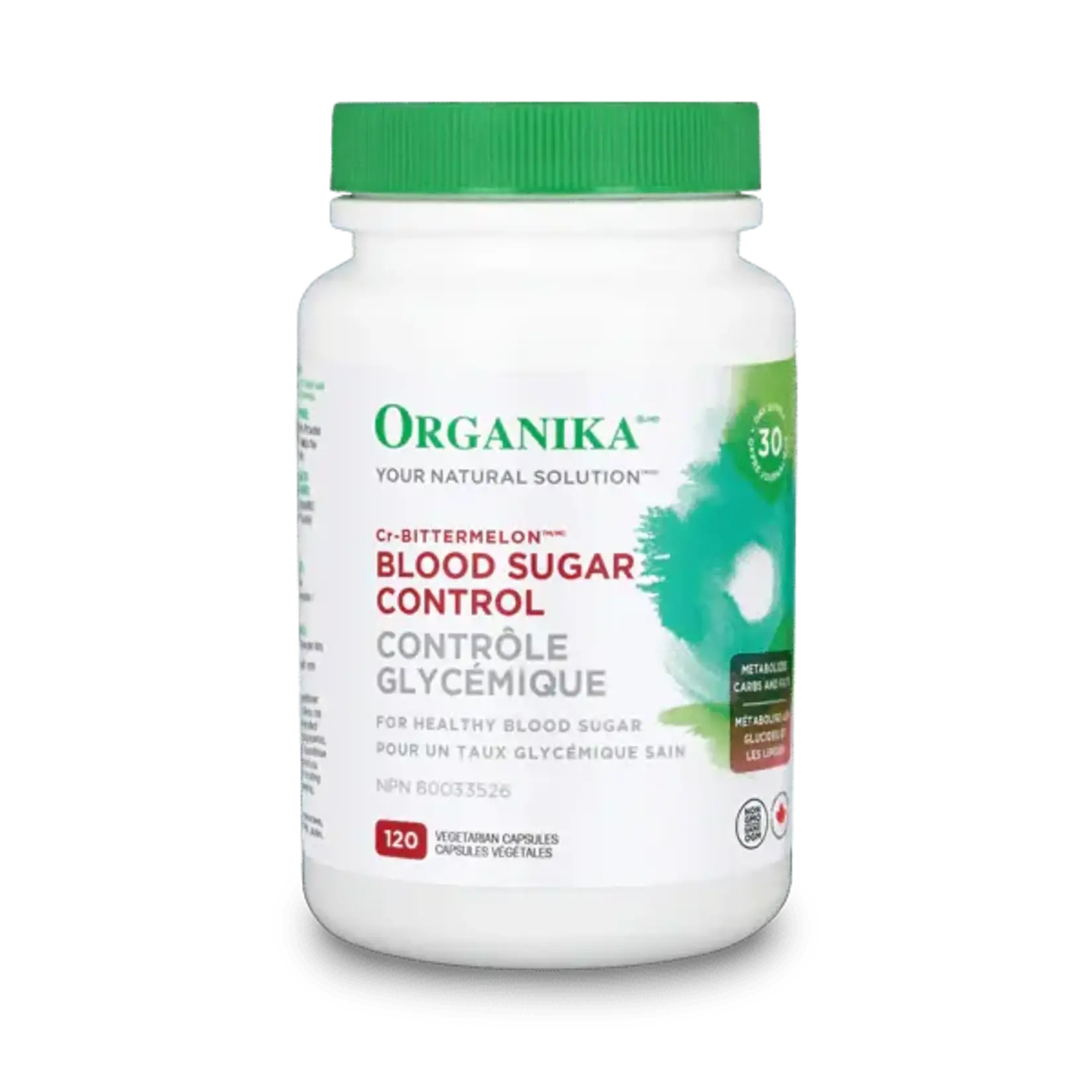ORGANIKA ORGANIKA BLOOD SUGAR CONTROL 500MG 120 CAPS