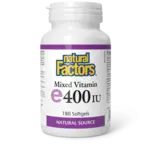 NATURAL FACTORS NATURAL FACTORS MIXED VITAMIN E 400IU 180SOFTGELS