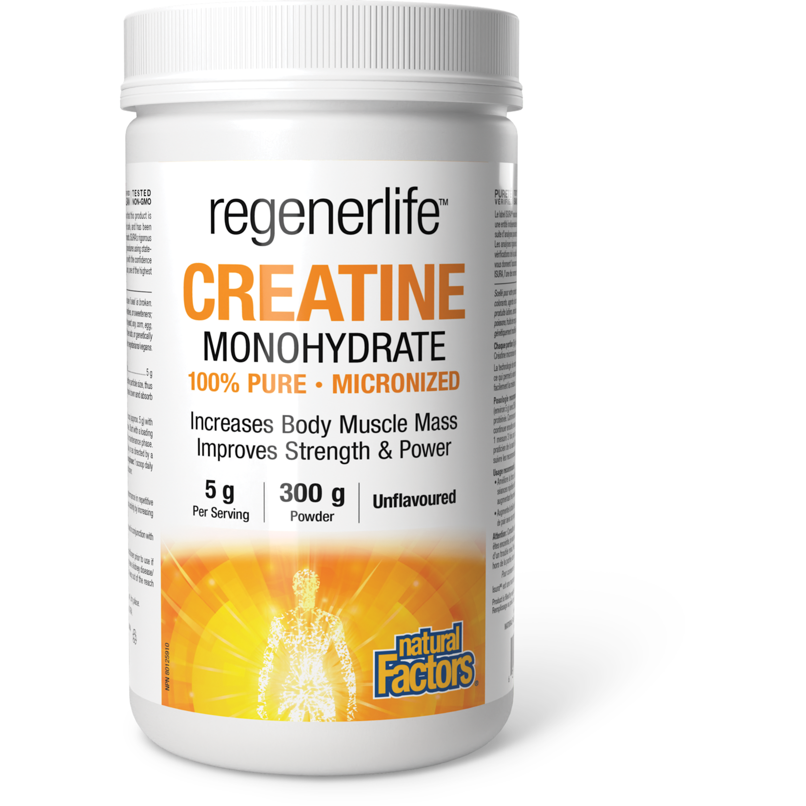 NATURAL FACTORS NATURAL FACTORS REGENERLIFE CREATINE (MONOHYDRATE) 300G