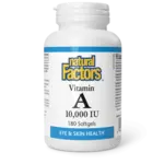 NATURAL FACTORS NATURAL FACTORS VITAMIN A 10, 000 IU 180 SOFTGELS