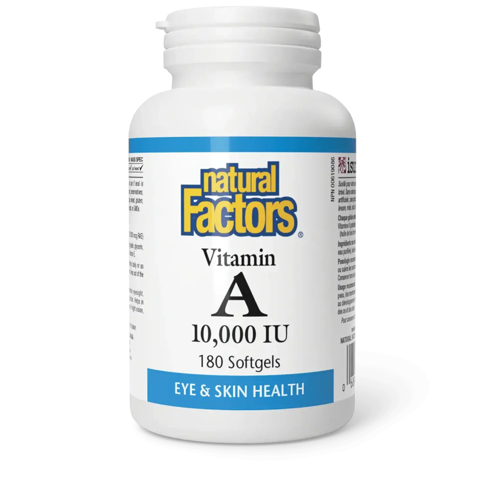 NATURAL FACTORS NATURAL FACTORS VITAMIN A 10, 000 IU 180 SOFTGELS