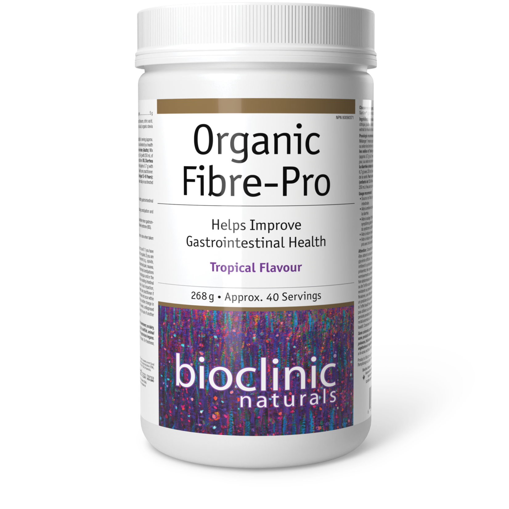 BIO CLINIC BIO CLINIC ORGANIC FIBRE PRO - TROPICAL FLAVOUR 268G