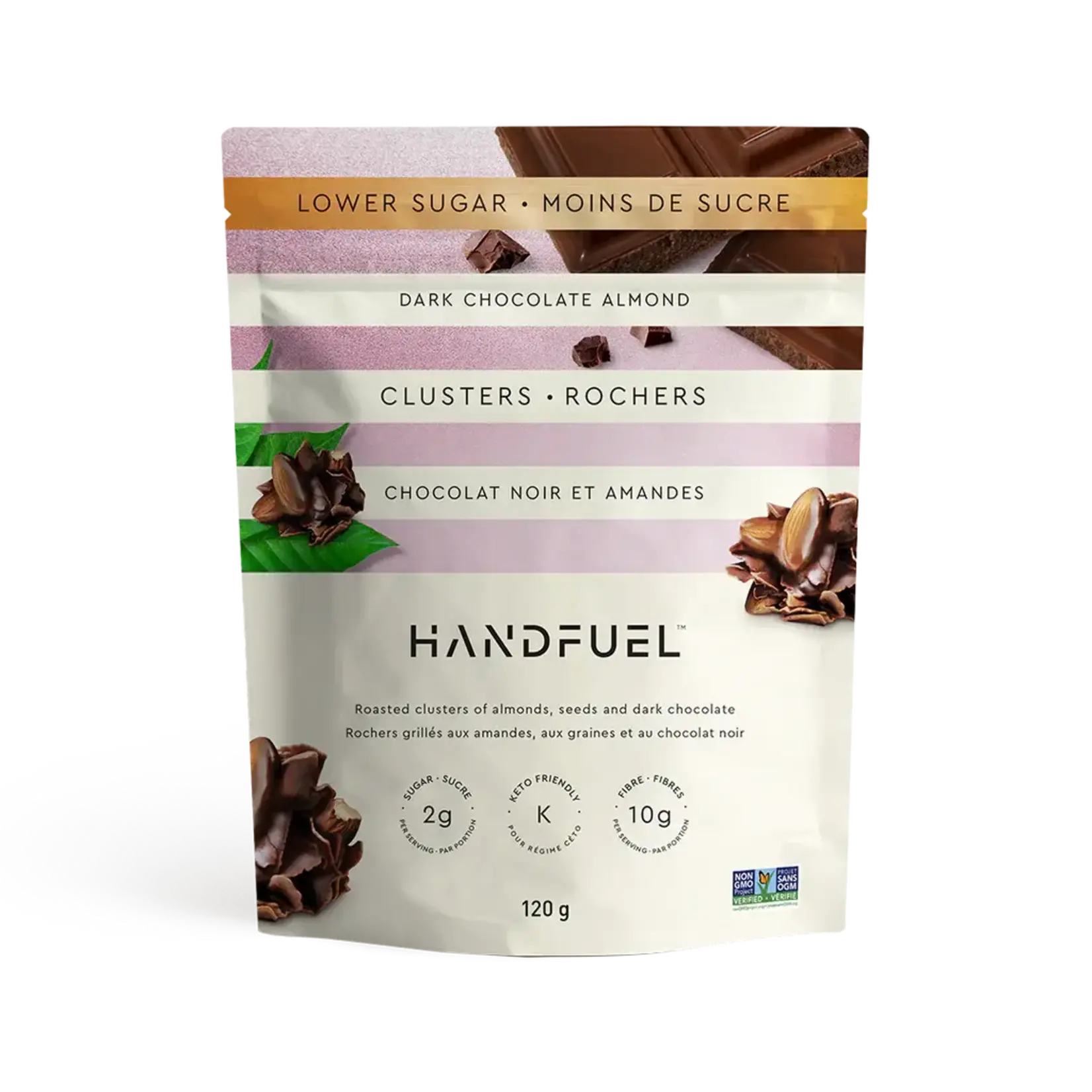 HANDFUEL HANDFUEL DARK CHOCOLATE ALMOND CLUSTER 40G