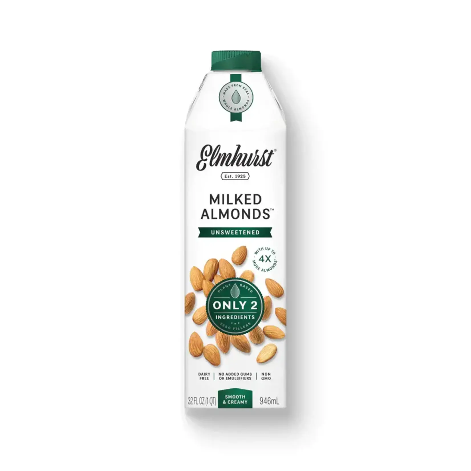 ELMHURST ELMHURST UNSWEETENED ALMOND MILK 946ML