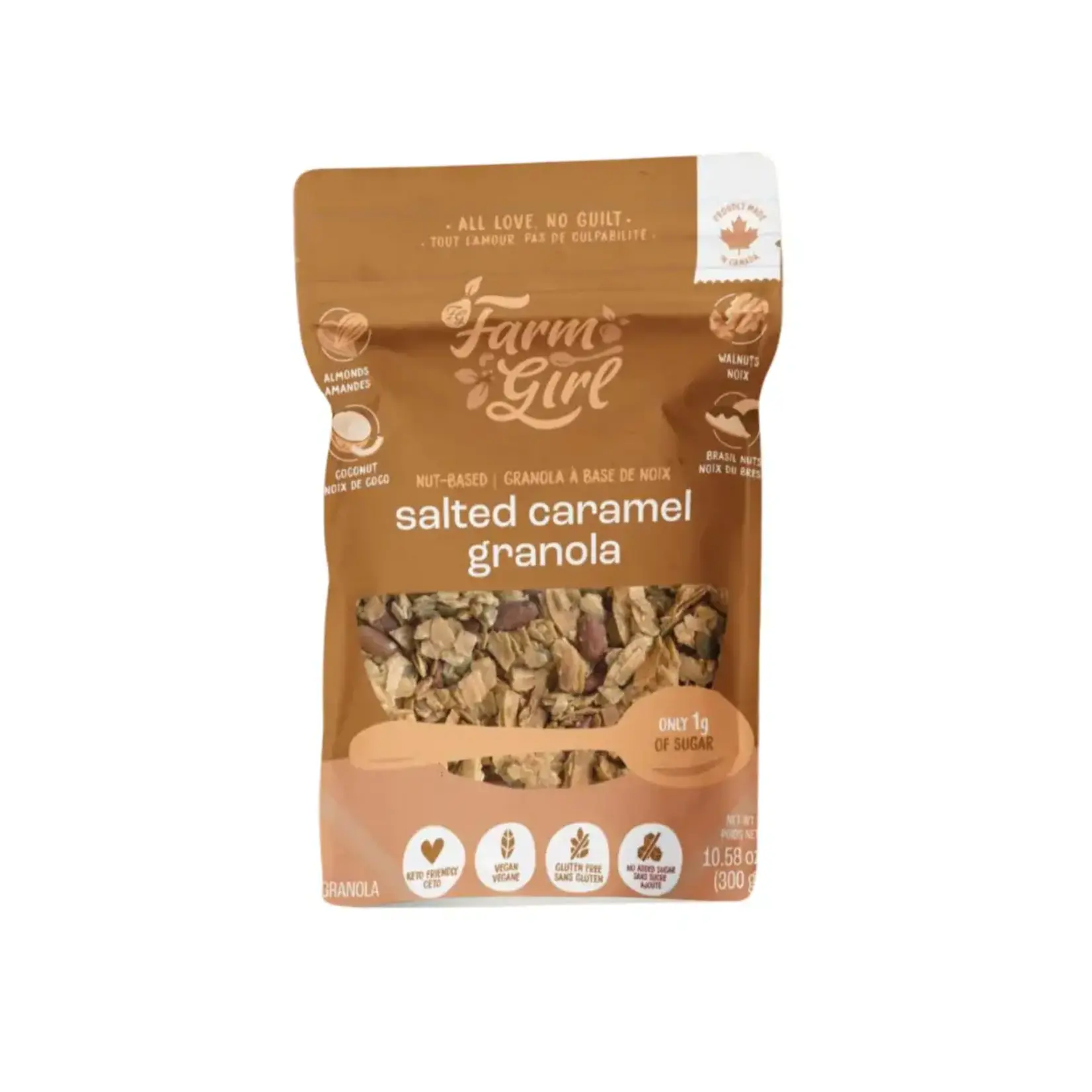 FARM GIRL FARM GIRL KETOCRUNCH SALTED CARAMEL GRANOLA 300G