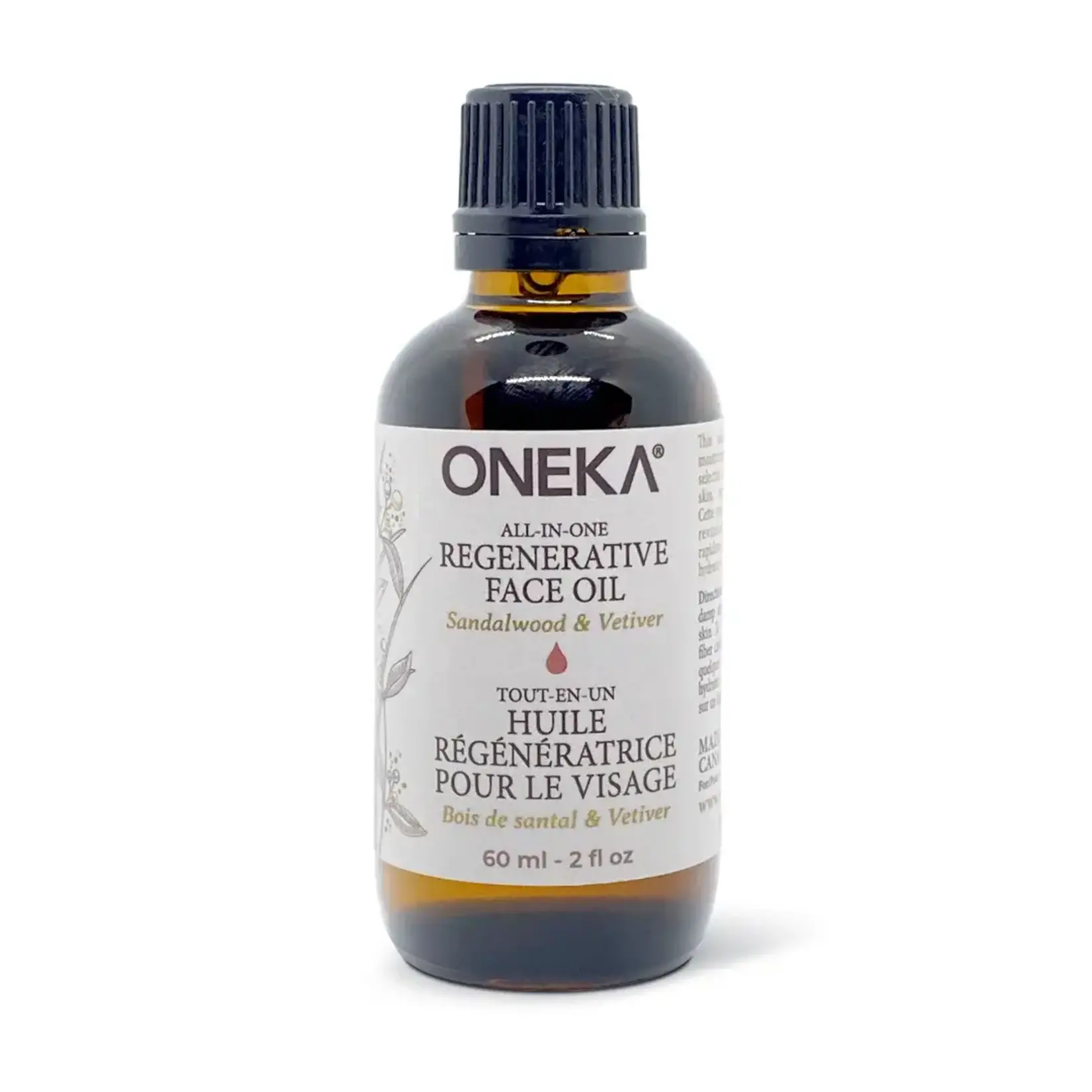 ONEKA ONEKA REGENERATIVE FACE OIL - SANDALWOOD & VETIVER 60ML