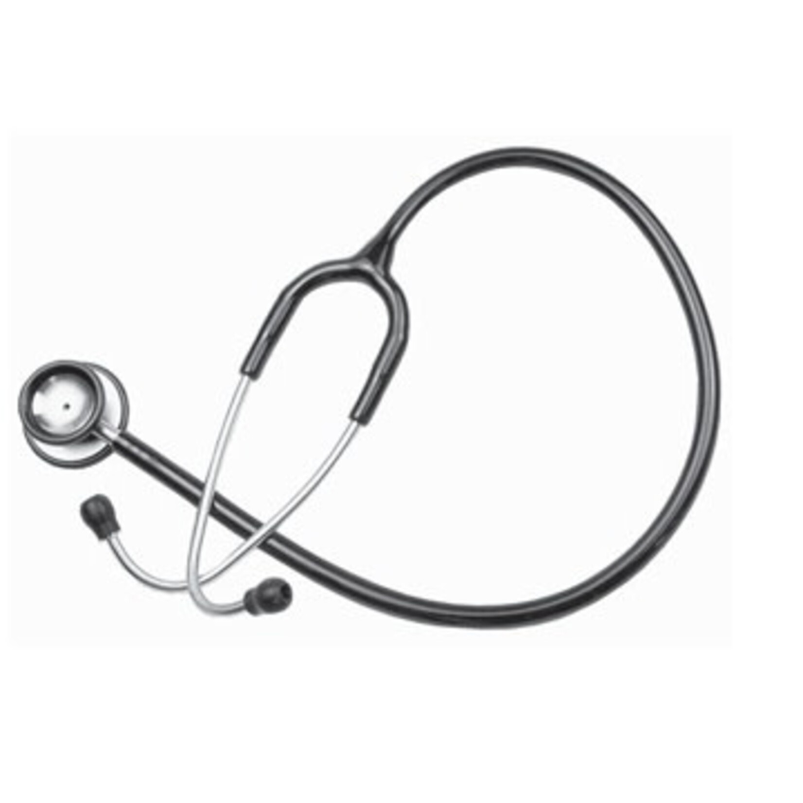 ALMEDIC ALMEDIC DOUBLE HEAD STETHOSCOPE WITH STEEL CHESTPIECE - BLACK (10-1810)