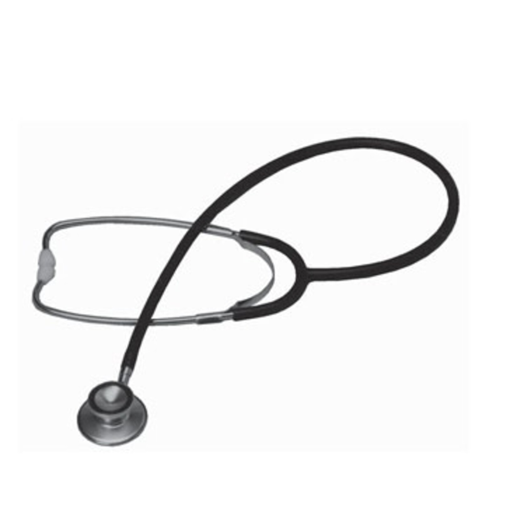 ALMEDIC ALMEDIC DOUBLE HEAD STETHOSCOPE WITH ALUMINUM CHESTPIECE - BLACK (IN BOX) JAPAN  (10-1510)