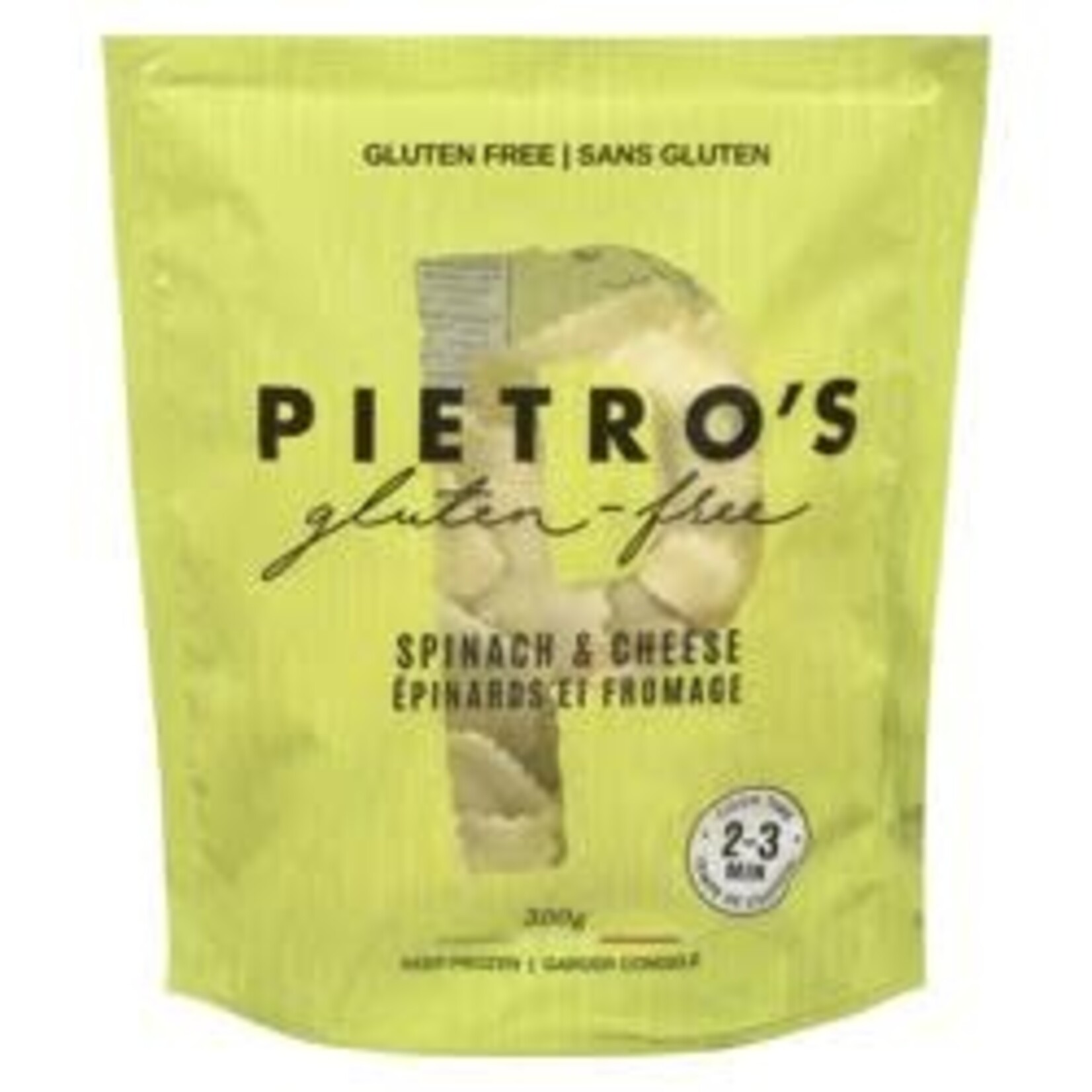 PIETRO'S PIETRO'S SPINACH & CHEESE GLUTEN FREE RAVIOLI 300G