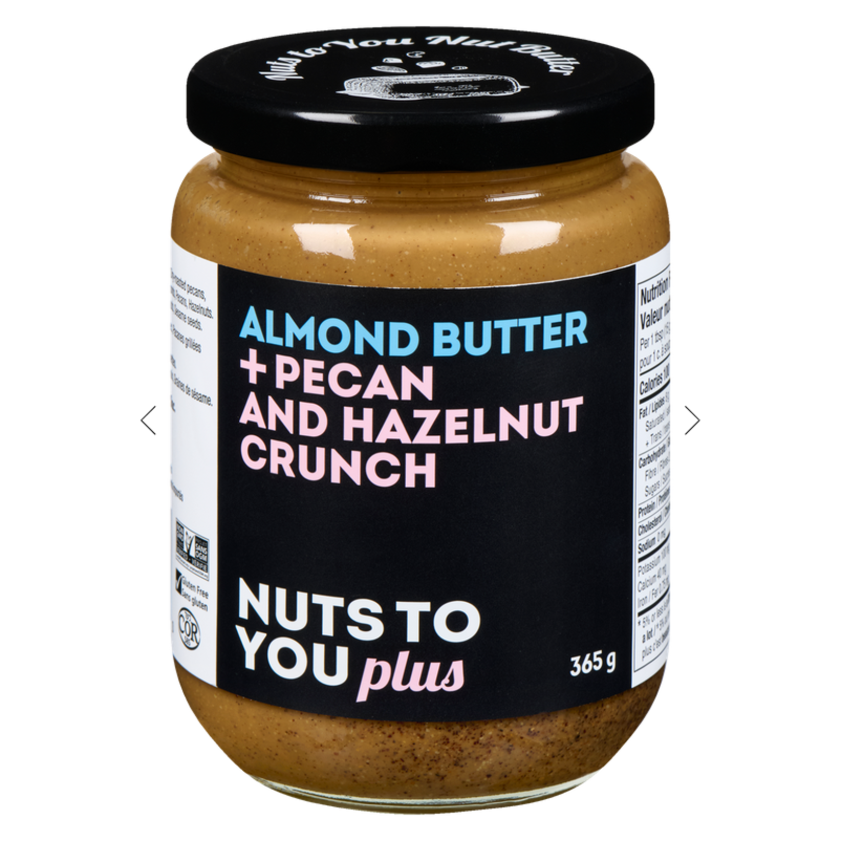 NUTS TO YOU NUTS TO YOU ALMOND HAZELNUT & PECAN CRUNCH 365G