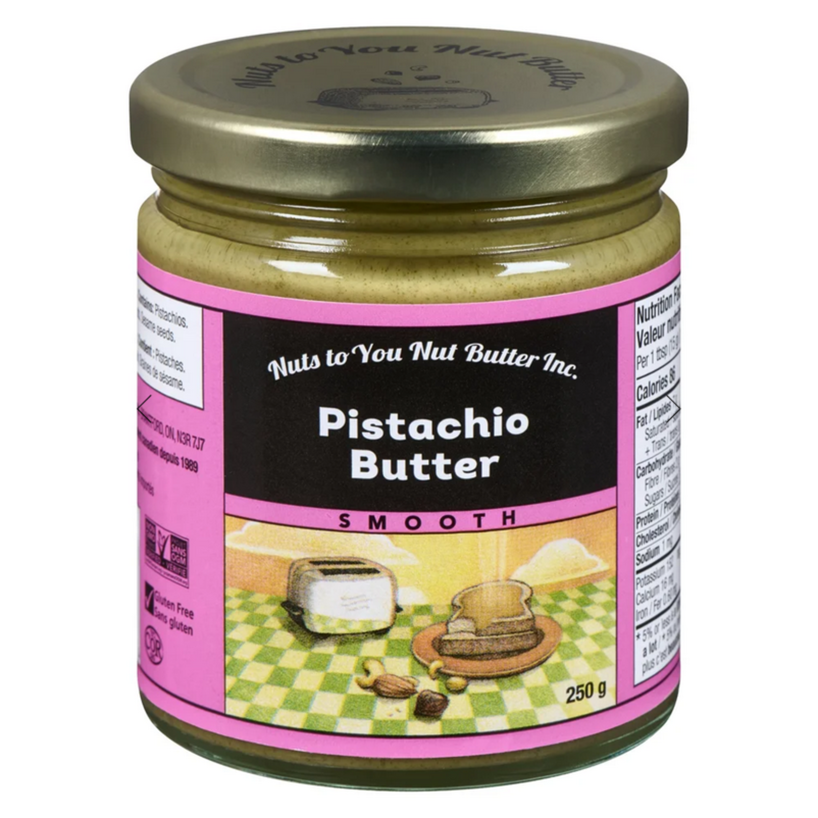 NUTS TO YOU NUTS TO YOU PISTACHIO BUTTER SMOOTH 250G