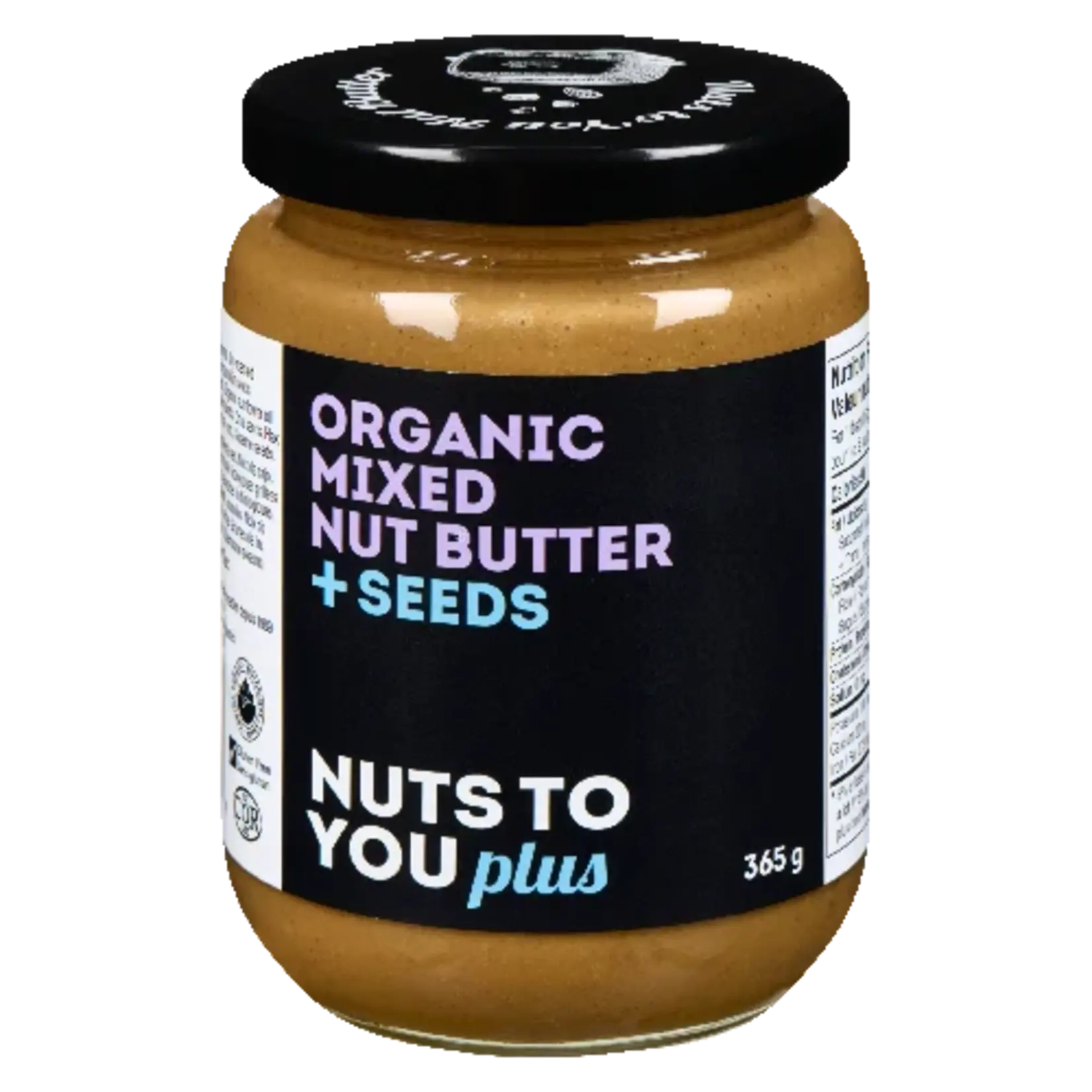 NUTS TO YOU NUTS TO YOU ORGANIC MIXED NUT BUTTER + SEEDS 365G