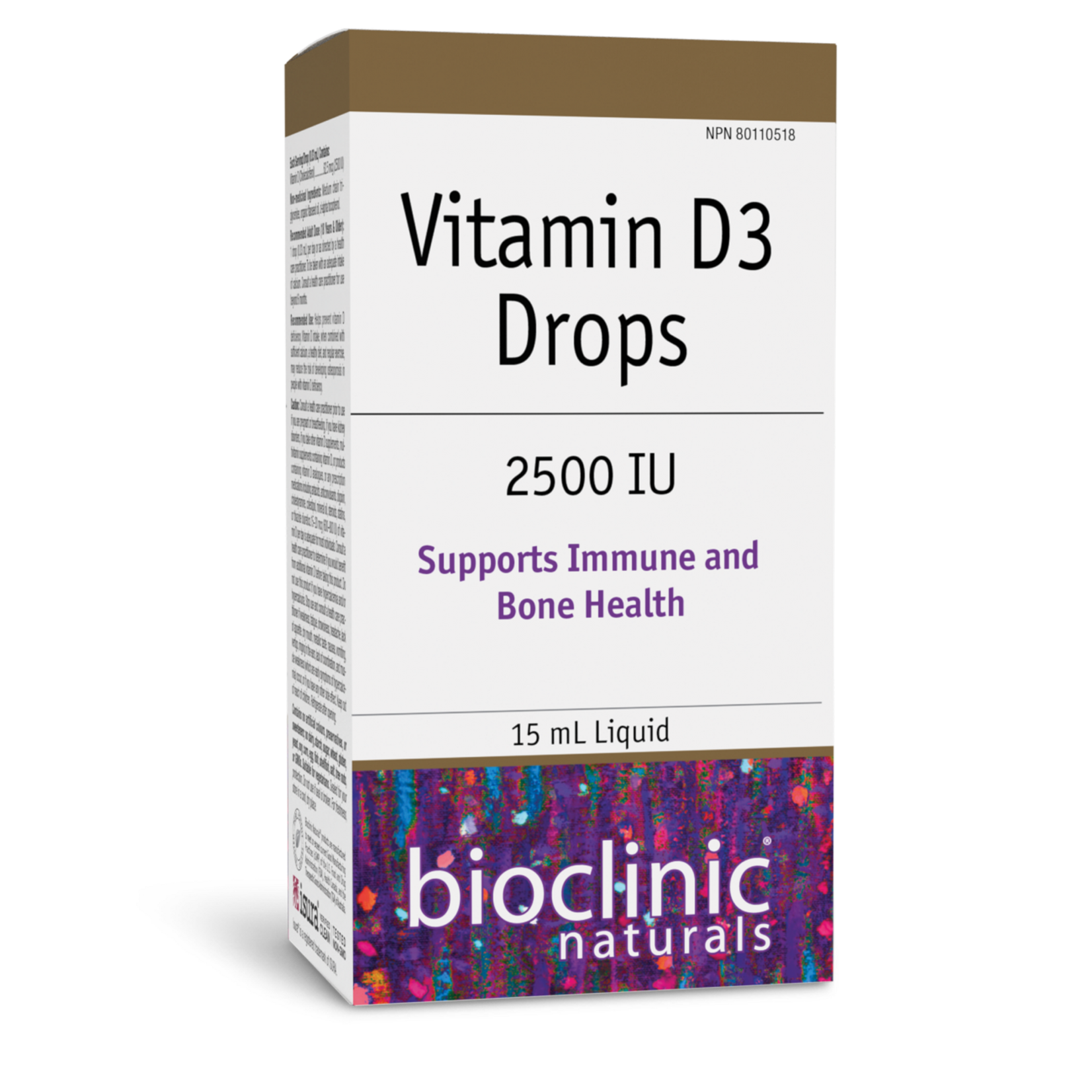 BIO CLINIC BIO CLINIC VITAMIN D3 DROPS 2500IU 15ML