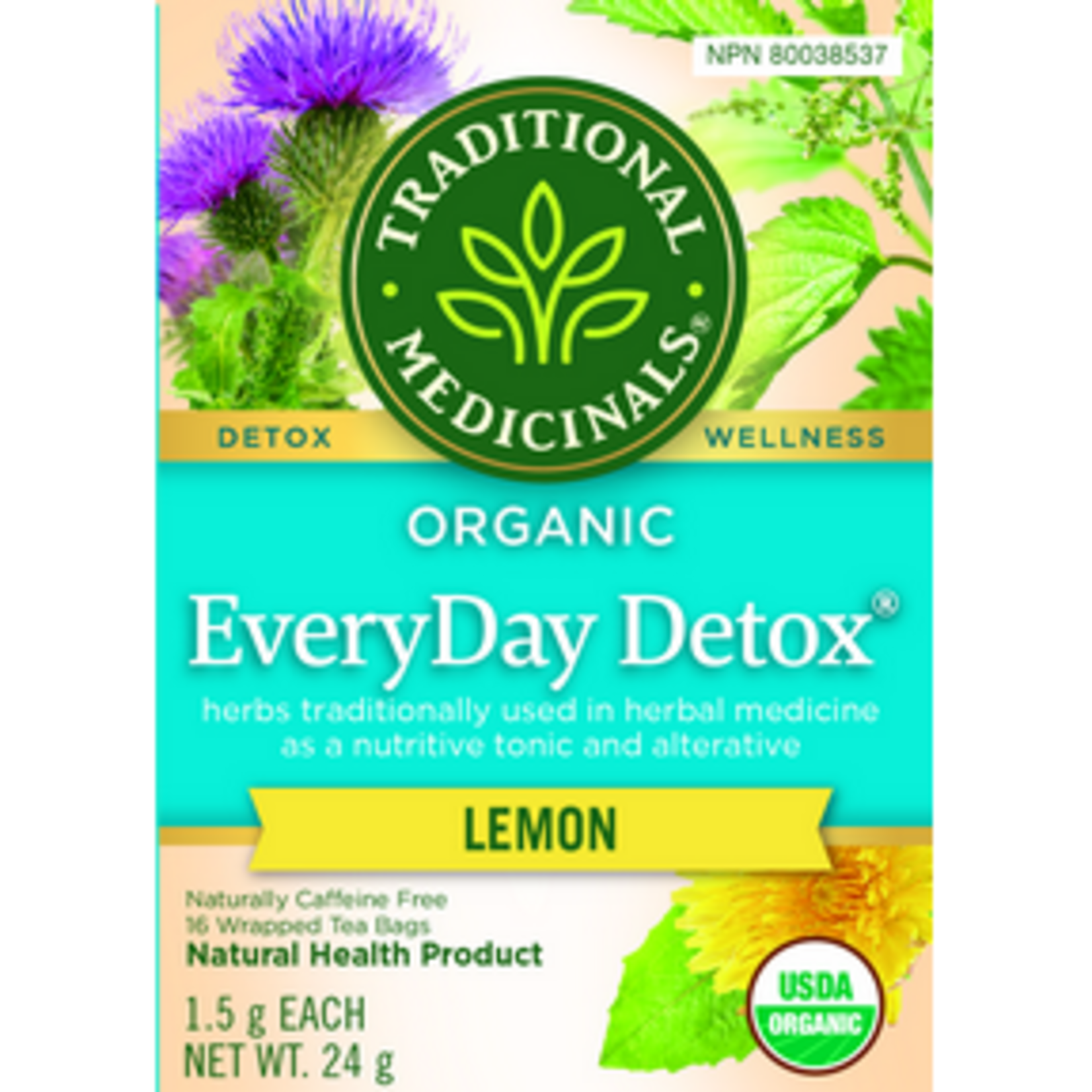 TRADITIONAL MEDICINALS TRADITIONAL MEDICINALS EVERYDAY DETOX 16  BAGS