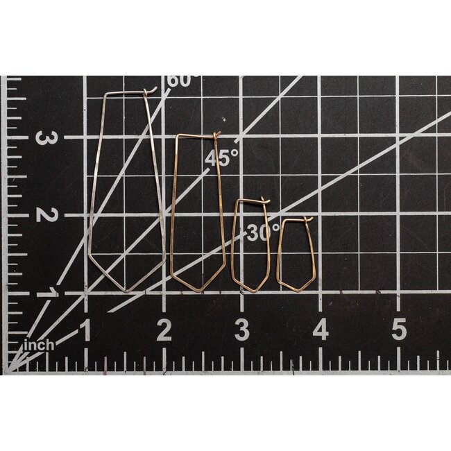 Tumbleweed Long Geode Hoops