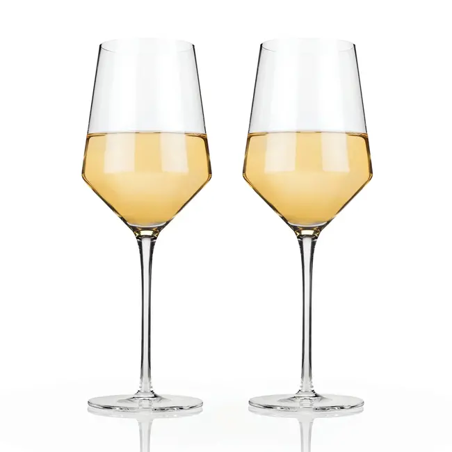 Viski Crystal Chardonnay Glasses (set of 2)