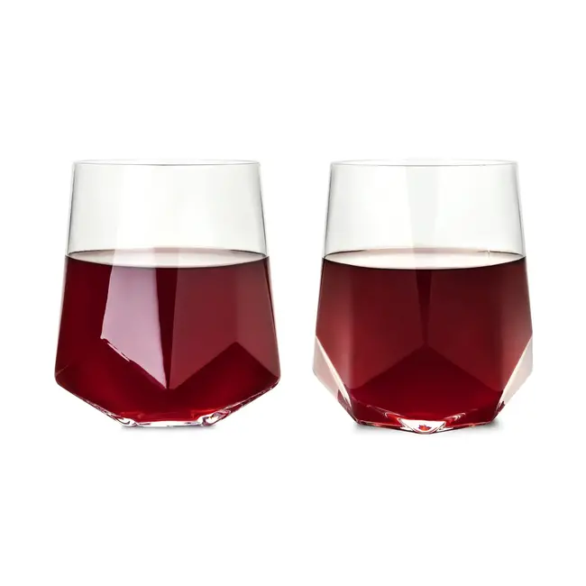 Viski Faceted Wine Tumblers (set of 2)