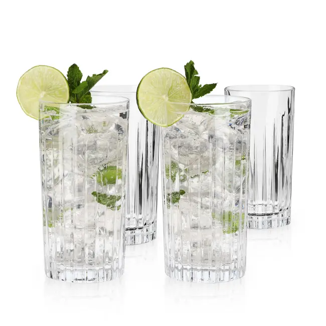 Viski European Crystal Highball Tumblers