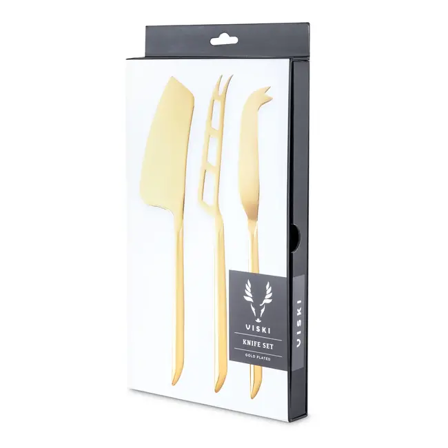 Viski Gold Plated Knife Set