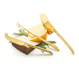 Viski Gold Plated Knife Set