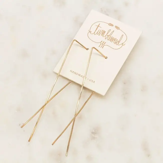 Tumbleweed X Hoop Earrings