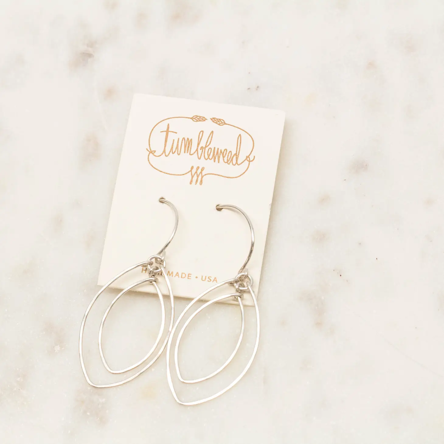 Double Leaf Earrings Tumbleweed Shop and Studio