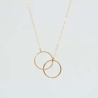 Tumbleweed Dual Promise Ring Necklace