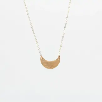 Tumbleweed Crescent Moon Necklace