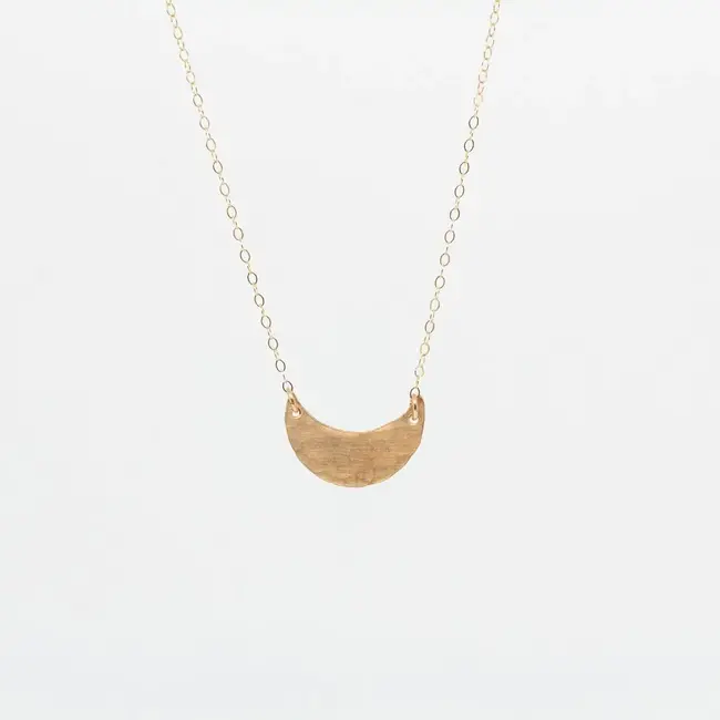 Tumbleweed Crescent Moon Necklace