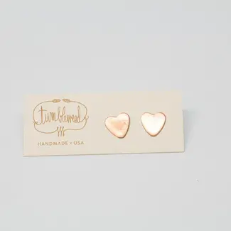 Tumbleweed Heart Studs