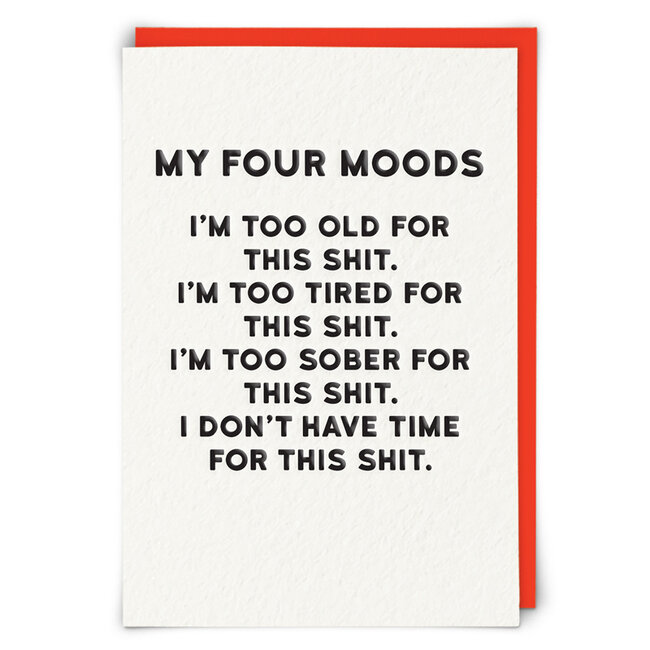 Redback Cards Four Moods