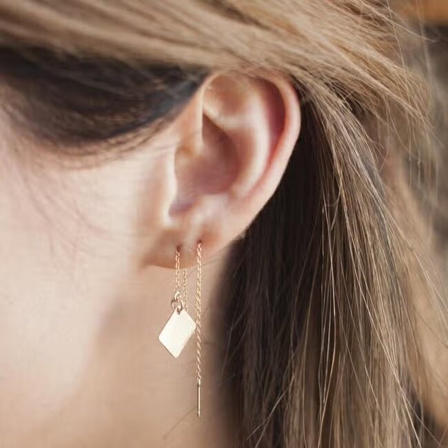 Tumbleweed Threader Earrings