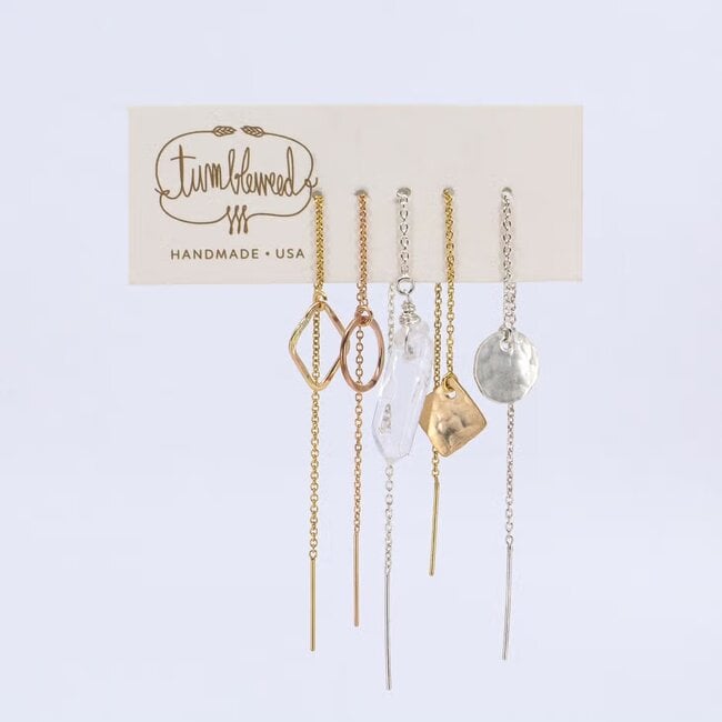 Tumbleweed Threader Earrings