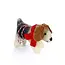 Ornaments 4 Orphans Christmas Ornament  - Wool Dog with Scarf