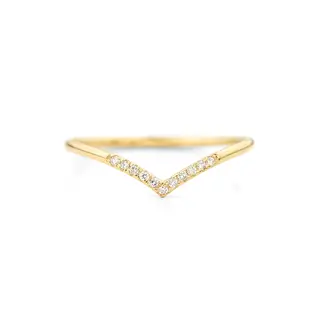 Jamie Park FINE Diamond Chevron Ring