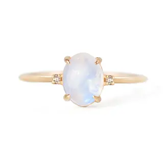 Jamie Park FINE Moonstone Diamond Ring