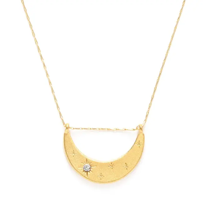 Amano Studio Starlight Crescent Necklace