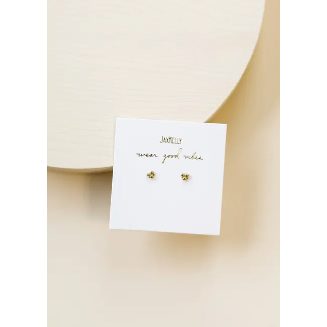 JaxKelly Tiny Ball Trio Stud- Gold