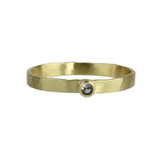 SARAH MCGUIRE FINE Sapphire 2mm Faceted Band