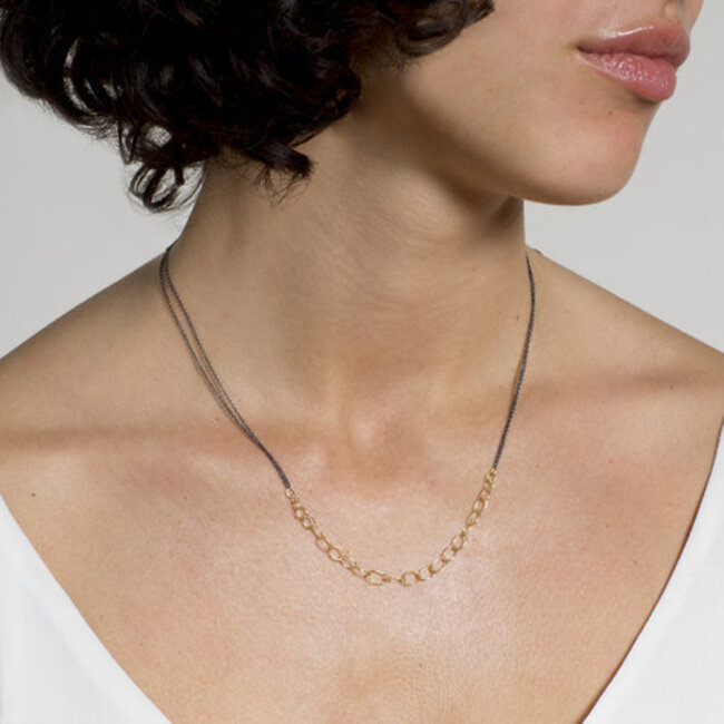 SARAH MCGUIRE FINE Handmade Links Double Chain Necklace