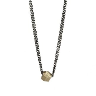 SARAH MCGUIRE FINE Faceted Nugget Double Chain Necklace