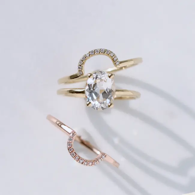 Jamie Park FINE Diamond Deep Curve Ring