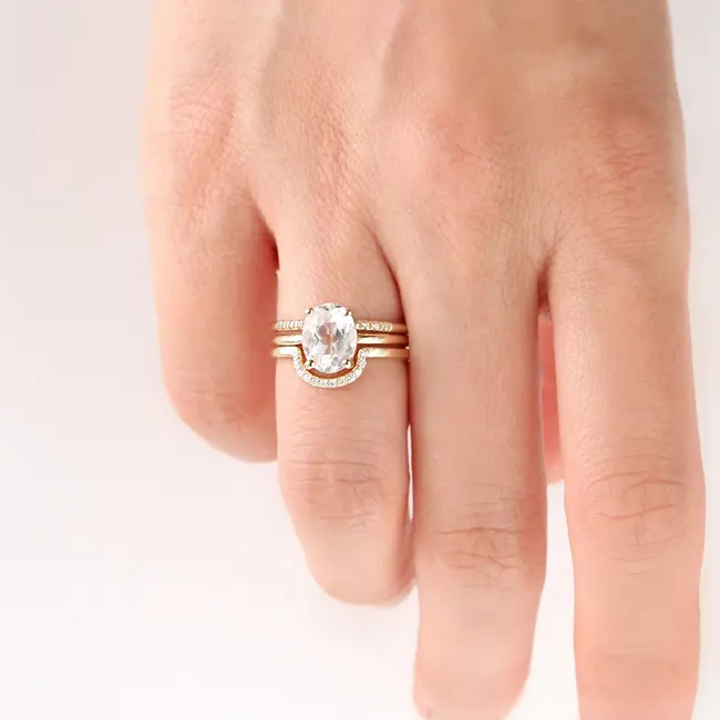 Jamie Park FINE Diamond Deep Curve Ring